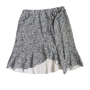 Elegant Black and White Ruffle Skirt